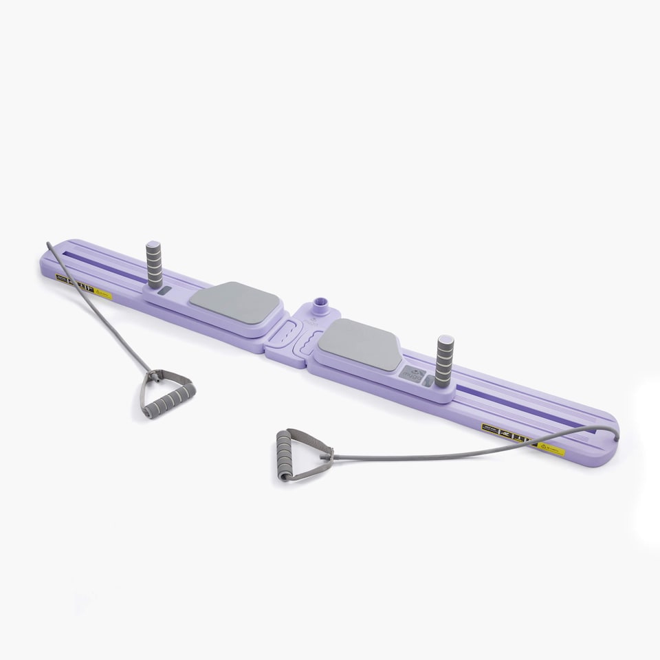image 1 of Myga Pilates Split Glider Board with Adjustable Handrail - Purple