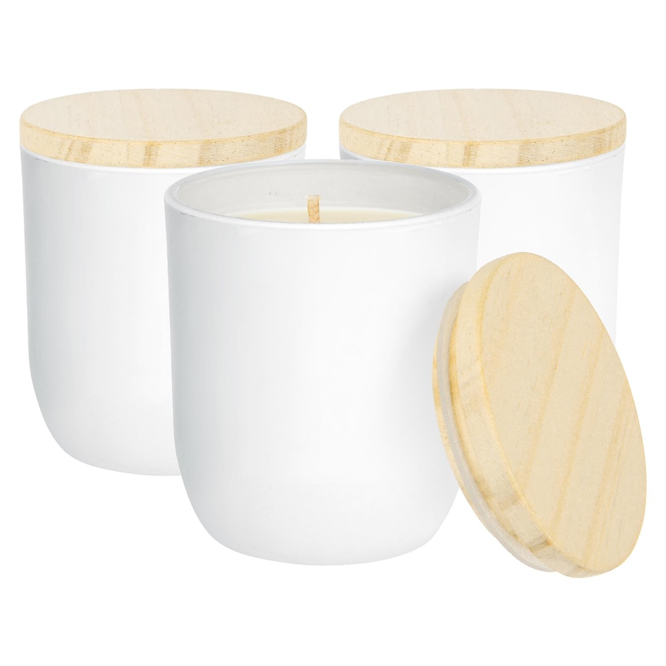 image 1 of Nicola Spring White Soy Wax Scented Candles - 130g - Coconut & Lime - Pack of 3