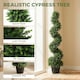 image 3 of Artificial Cypress Topiary Tree with 700 Leaves, Set of 2