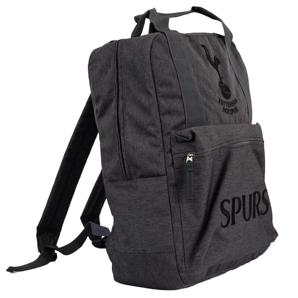 image 1 of Tottenham Hotspur FC Spurs Premium Crest Backpack - Black/Grey - One Size