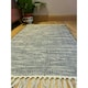 image 1 of Hush Hand Loomed Soft Rug in Muted Colours - Cotton - L60 x W210 cm - Dark Grey Grey