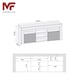 image 4 of TV Unit TV Stand White Grey Gloss Media Console Sideboard Storage Cabinet 145cm