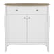 image 2 of Baroque Sideboard 2 Doors 1 Drawer in Pure White Iced Coffee Lacquer