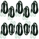 image 1 of 60" Bungee Strap with Metal Carabiners Hook Tie Down Fastener Holder 10pc