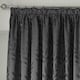 image 2 of Voli Pencil Pleat Taped Top Lined Curtains - 117cm x 137cm - Charcoal
