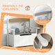 image 4 of AIYAPLAY 2 in 1 Toy Box for Kids with Safety Lid for Bedroom, Nursery Grey | 68.5L x 34W x 58Hcm
