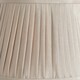 image 4 of 35cm Taupe Poly Cotton Pleat Lamp Shade For Table Lamps