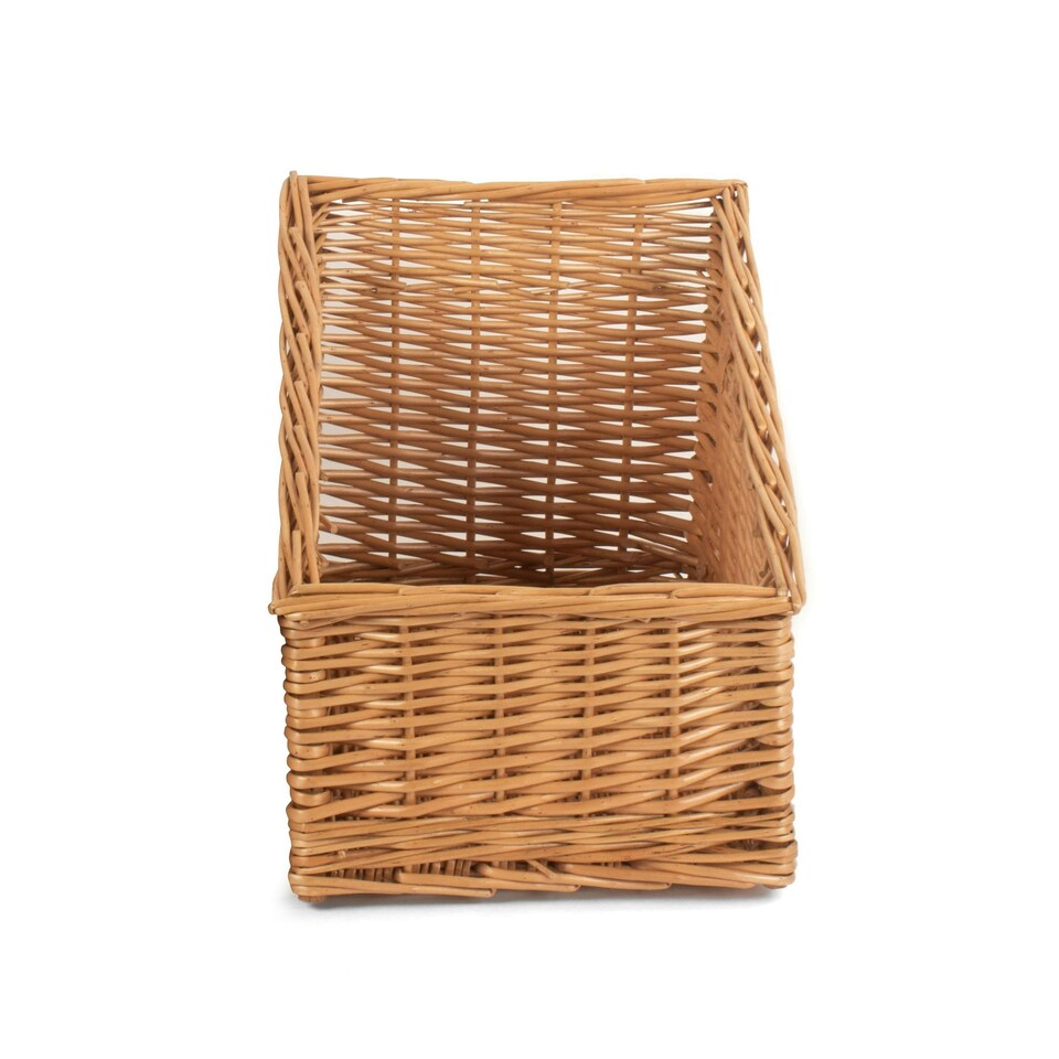 image 1 of Small Sloped Sided Display Basket Brown