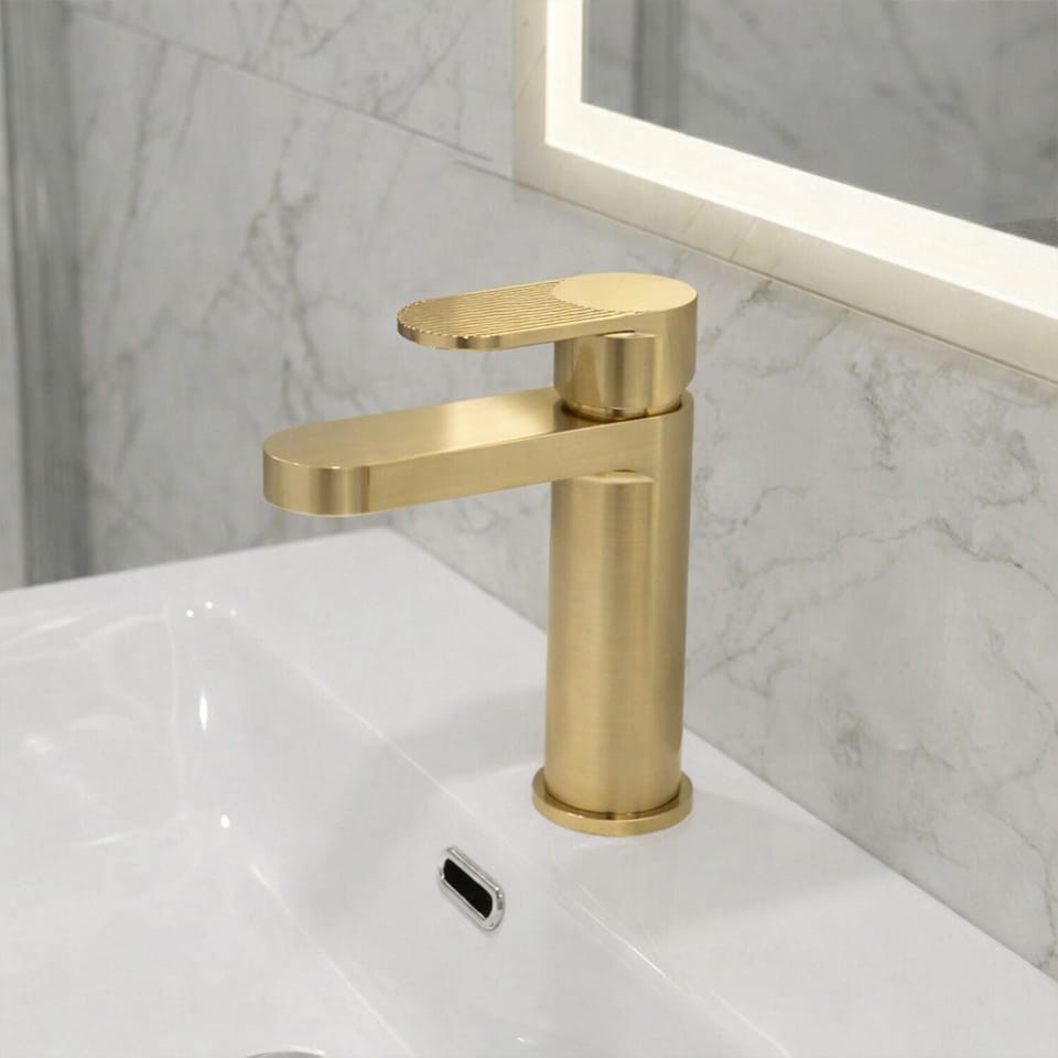 image 1 of Balterley Fluted Mono Basin Mixer P/B Waste
