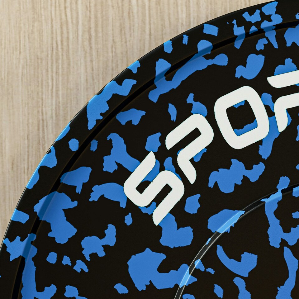 image 1 of SPORTNOW Olympic Weight Plates with 5cm Holes, for Weight Lifting, 2 x 20kg