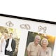 image 4 of 50th Anniversary & Wedding Frame with Silver & Black Icons | Silver | One Size