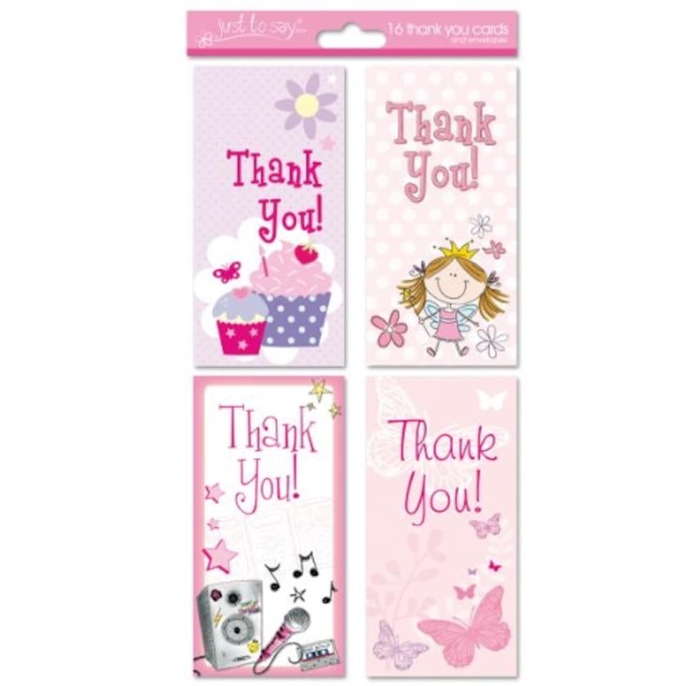image 1 of 16 Thank You Cards Girl