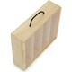 image 3 of 4 Beer Bottle Pinewood Carry Case with Acrylic Lid Brown | Brown | One Size