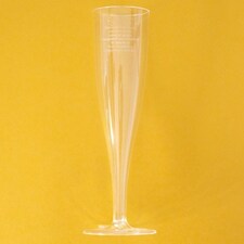 Clear Plastic Champagne Tulip Flutes 100ml - Pack of 10