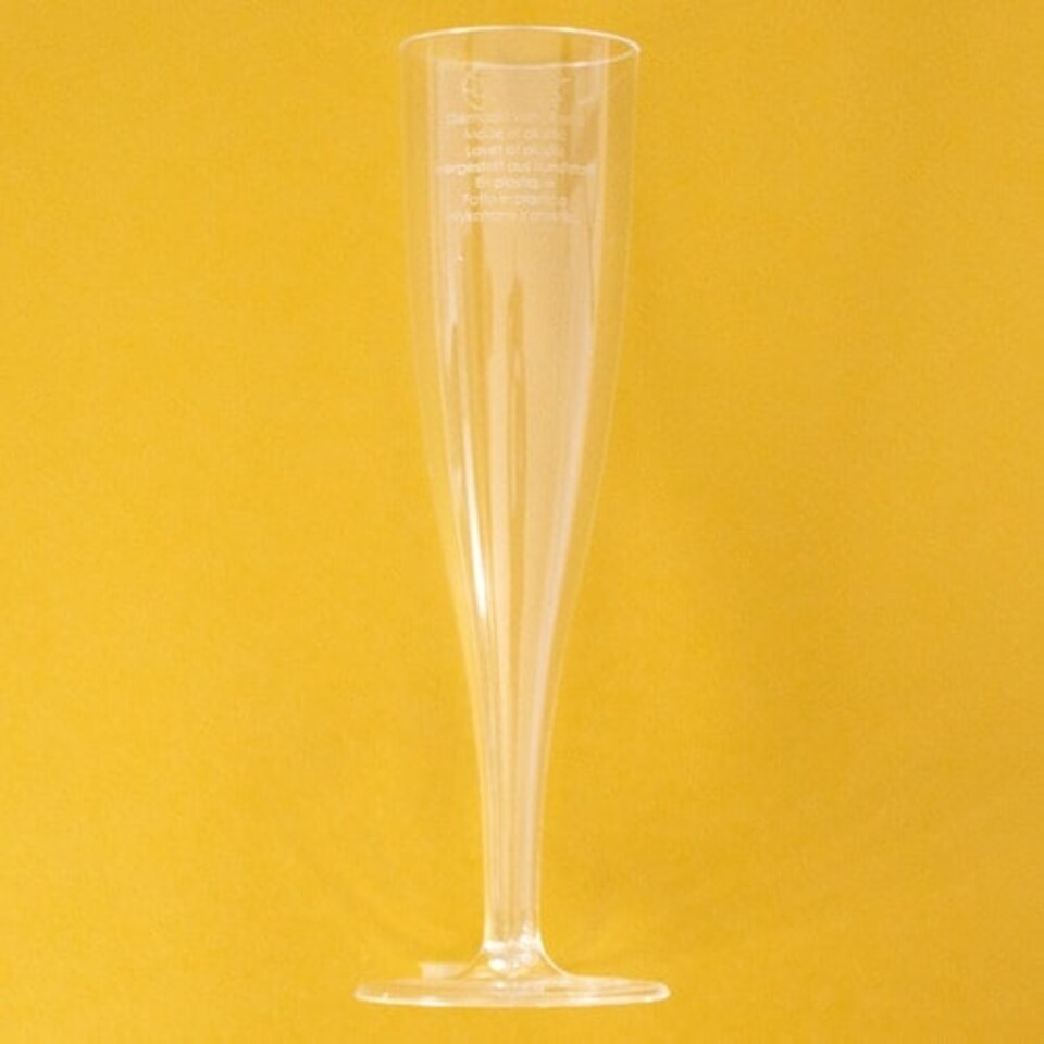 image 1 of Clear Plastic Champagne Tulip Flutes 100ml - Pack of 10