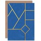 image 1 of Minimalist Gold Geometric Design Art Blank Just to Say Card