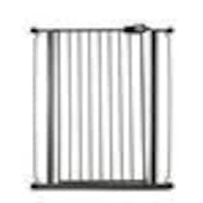 Bettacare Child and Pet Gate, 75cm - 83cm, Slate Grey, Extra Tall Gate 104cm in Height, Pressure Fit Stair Gate