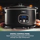 image 7 of Cooks Professional 6.5L Digital Slow Cooker with Lid, Removable Bowl & 3 Heat Settings | Black | Black