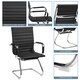 image 4 of Yaheetech 2pcs Mid-back Ergonomic Office Desk Chair Black | Black