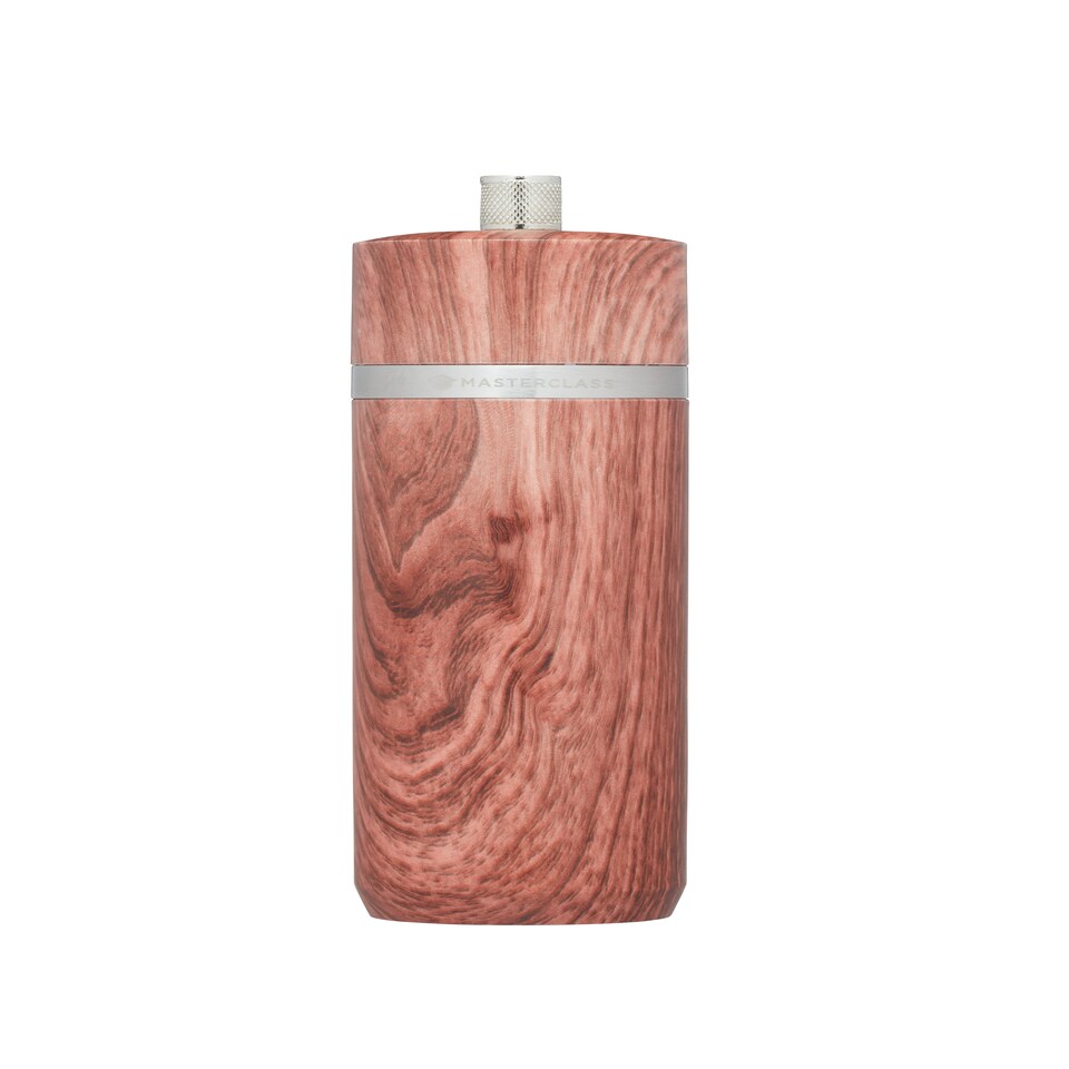 MasterClass Salt or Pepper Mill (17cm) Mahogany Finish Tesco Groceries