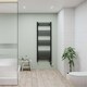 image 2 of Zennor - Black Dual Fuel Towel Rail H1600mm x W600mm Thermostatic WIFI - Straight