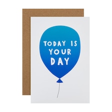 Hallmark Birthday Card - 'Today is You Day' Balloon Design