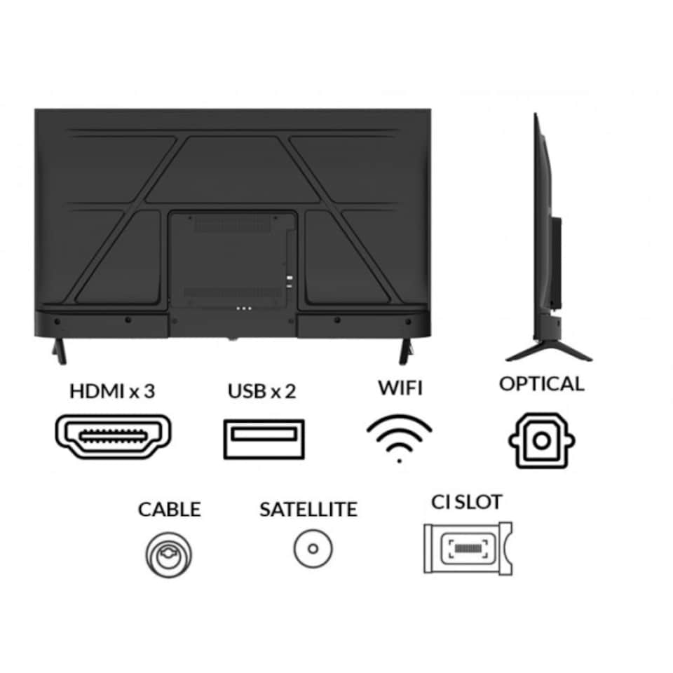 image 1 of HYE 43" 4K QLED Tizen OS WiFi Frameless Smart TV - 43QLEDS2008