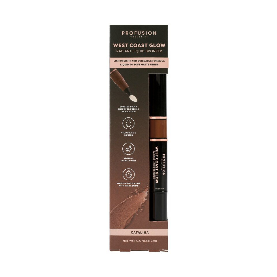 image 1 of West Coast Glow Liquid Bronzer - Catalina Bronze