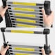 image 10 of 4.7m Telescopic Ladder Multi-Purpose folding Ladders Telescopic Extendable Portable Sturdy Loft Ladder