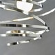 image 3 of ValueLights Bensson Pair of Silver Ceiling Pendant Shade