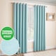 image 1 of Enhanced Living Vogue Sky Blue 90 x 72 inch (229x183cm) Eyelet Thermal Noise reducing Dim Out Curtains (PAIR)