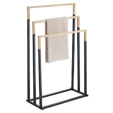 Black Freestanding 3 Tier Towel Rack Stand