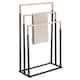 image 1 of Black Freestanding 3 Tier Towel Rack Stand