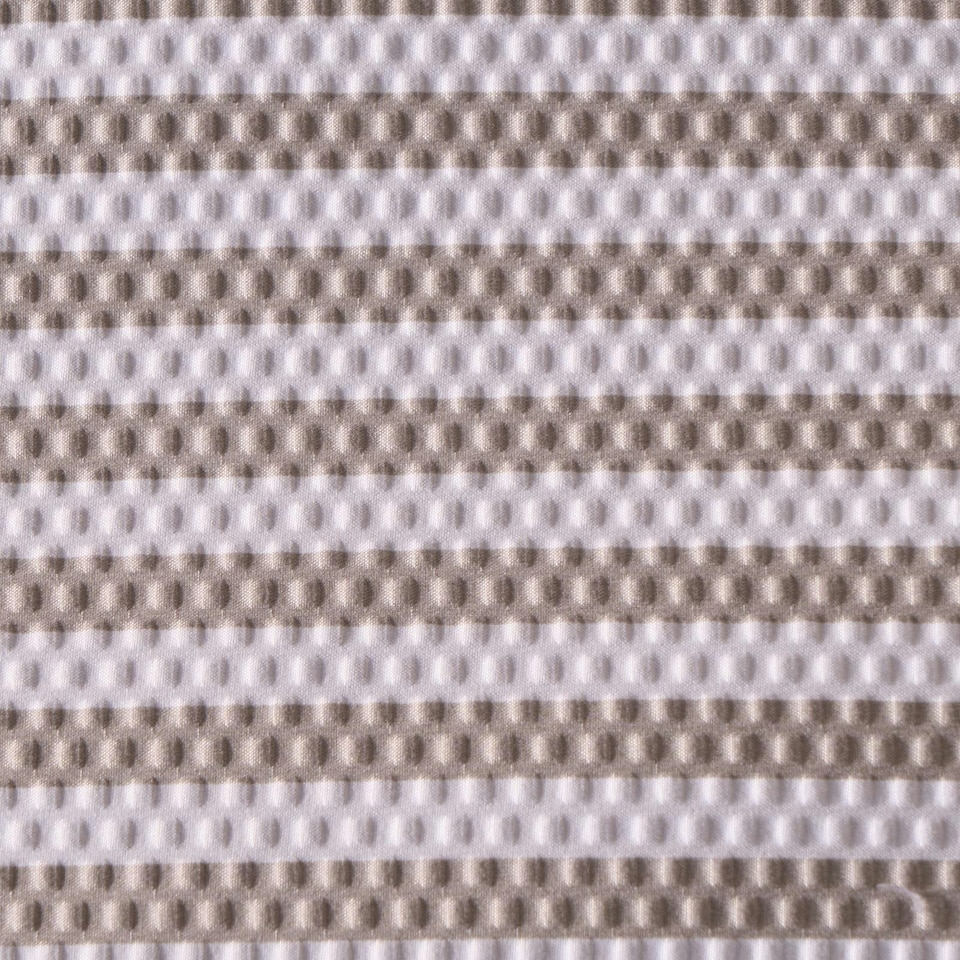 image 1 of OHS Stripe Embossed Duvet Cover and Pillowcase Bedding Set, King - Natural
