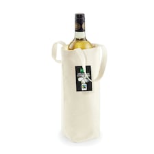 Westford Mill Cotton Bottle Bag - Natural - One Size