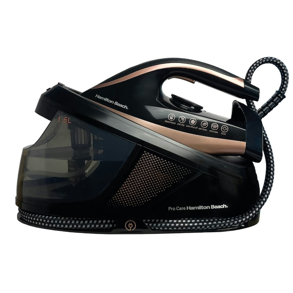 image 1 of Hamilton Beach Procare Steam Generator Iron, 3100W, Pro Care, 3 Bar Pressure, Vertical Steam, Non-Stick Soleplate, Auto Shut Off