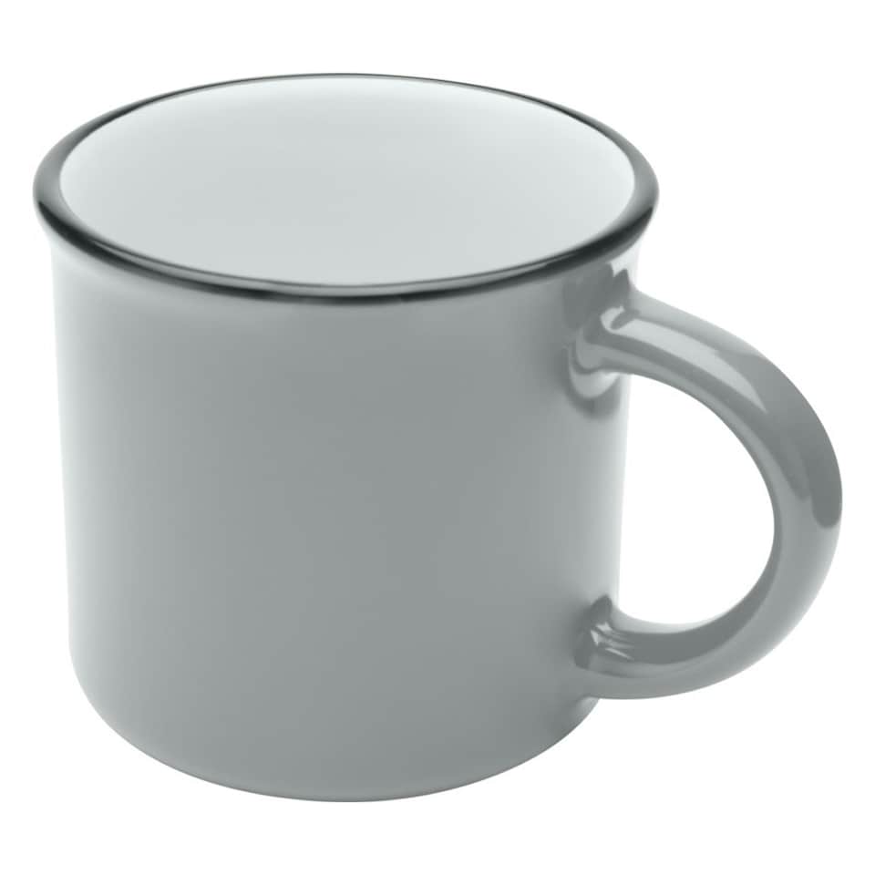 image 1 of Bari Ceramic 240ml Mug - Grey - One Size