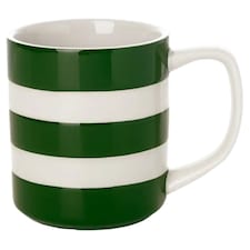 Mug: 1 x 280ml / 10oz Mug Cornishware Adder Green, Ceramic