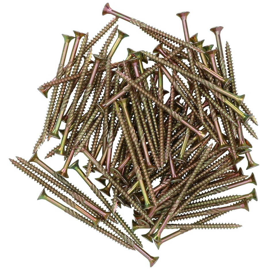 image 1 of Countersunk Wood Screws 5.0 x 80mm Serrated Edge Prevent Splitting PZ2 200pc
