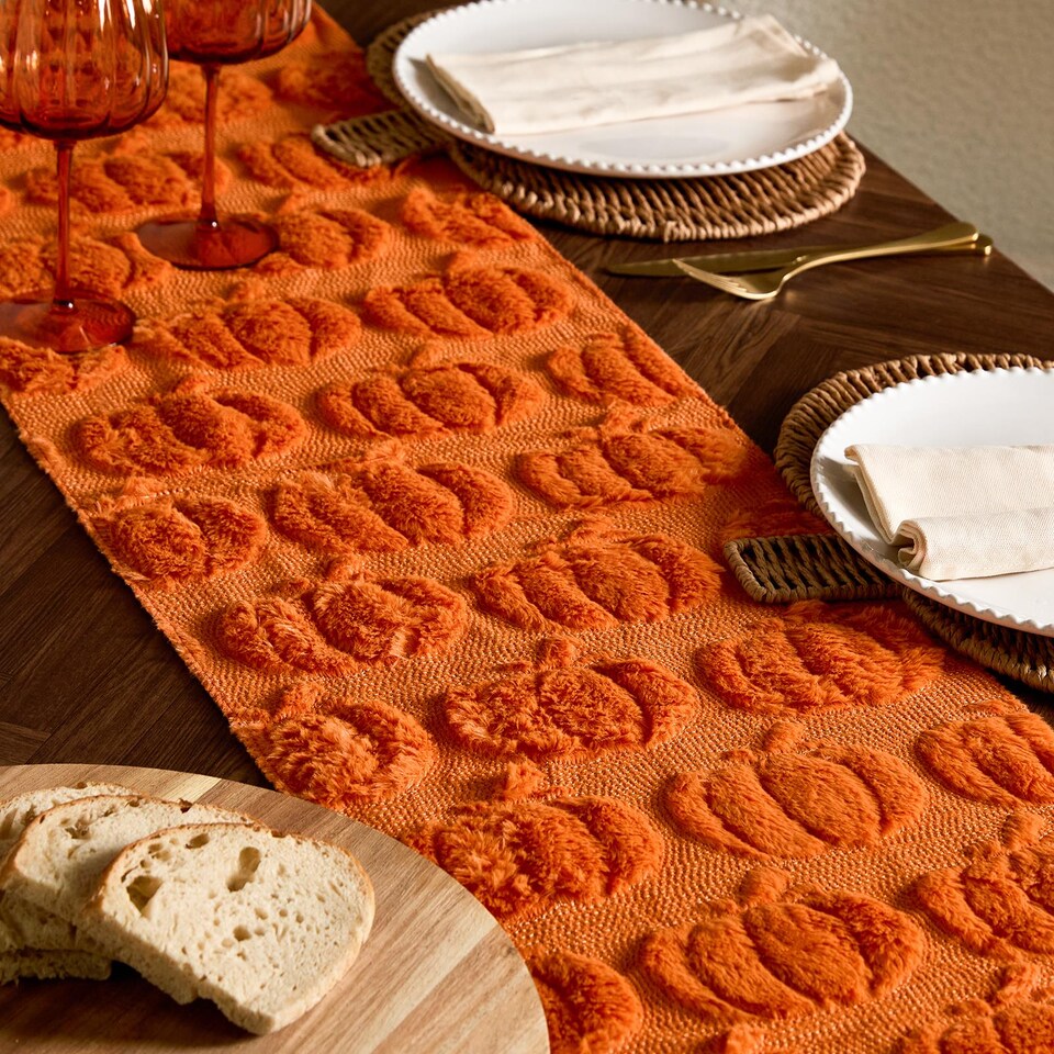 image 1 of OHS Tufted Seasonal Table Runner Collection Decorative Holiday Linens