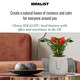 image 7 of Textured Concrete Effect Beige Oval Face Planter Indoor L19 D18 H18.5 cm, 3.3 ltrs Cap.