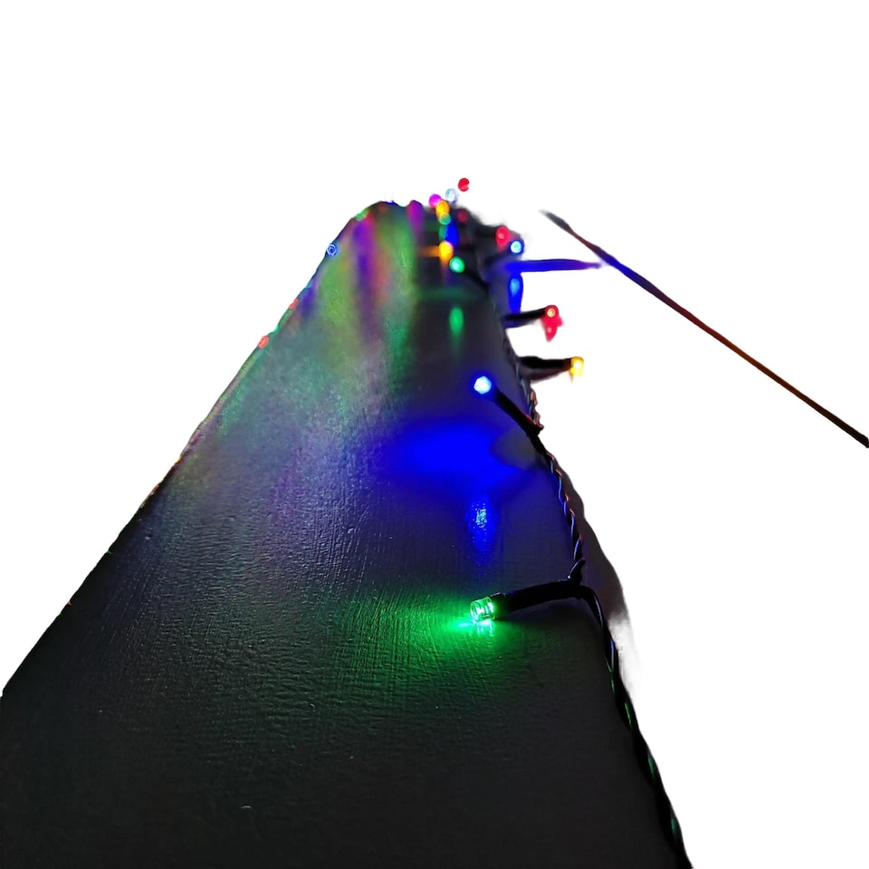 image 1 of 2 Pack of 400 LED 40m Premier Christmas Indoor Outdoor Multi Function Battery Operated String Lights with Timer in Multicoloured