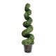 image 1 of COSTWAY 120cm Artificial Boxwood Spiral Tree Greenery Tree Green | One Size