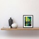 image 2 of Glasgow Bells Bridge Modern Geometric Cityscape 9x7" Black Framed Wall Art Print