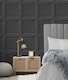 image 5 of Fine Decor FD43001 Distinctive Square Panel Wallpaper, Dark Grey