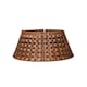 image 8 of 40/58cm Samuel Alexander Medium KD Plastic Wicker Rattan Woven Christmas Tree Skirt in Brown