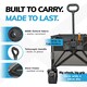 image 6 of 220L Foldable Utility Trolley Garden Home Camping Festivals No Assembly 220kg Load