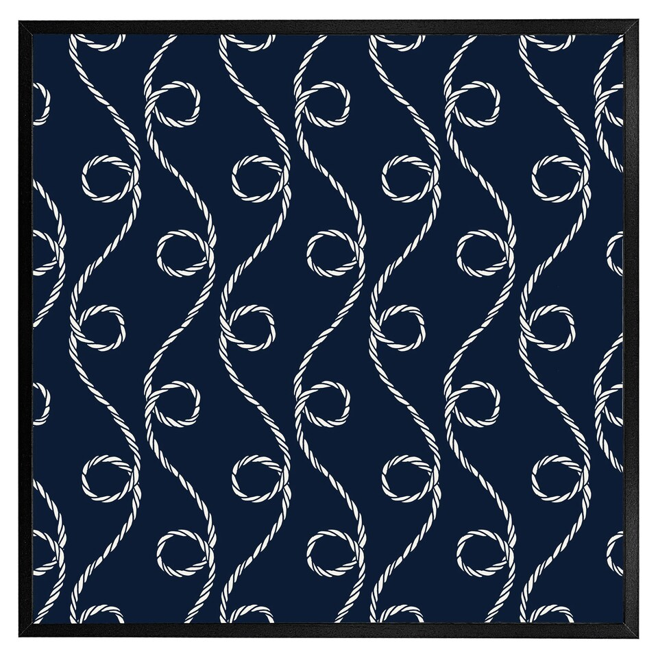 image 1 of Swirled rope (Picutre Frame) White | L