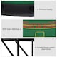 image 5 of HOMCOM 7-Player Folding Poker Table, Chip Tray, Cup Holders, 182 x 91 cm