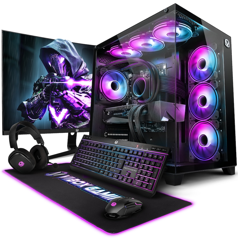 image 1 of Vibox Gaming PC - Intel i7 12700KF, RTX 5070 Ti, 32GB RAM, 1TB NVMe SSD, Windows 11
